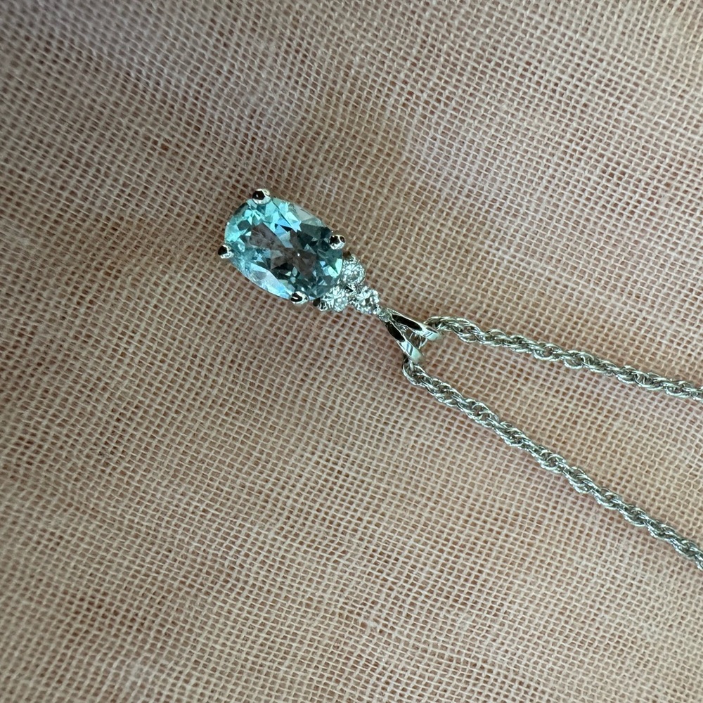 Lia Sophia Silver Teardrop Pendant Necklace